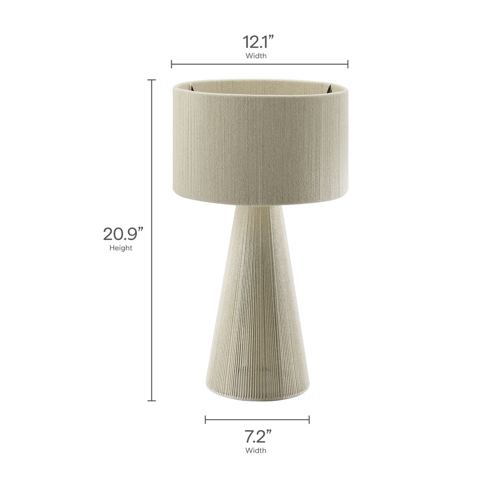 Gia Handwoven Cotton Thread Striped or Plain Table Lamp by Modway | Table Lamps | Modishstore - 30