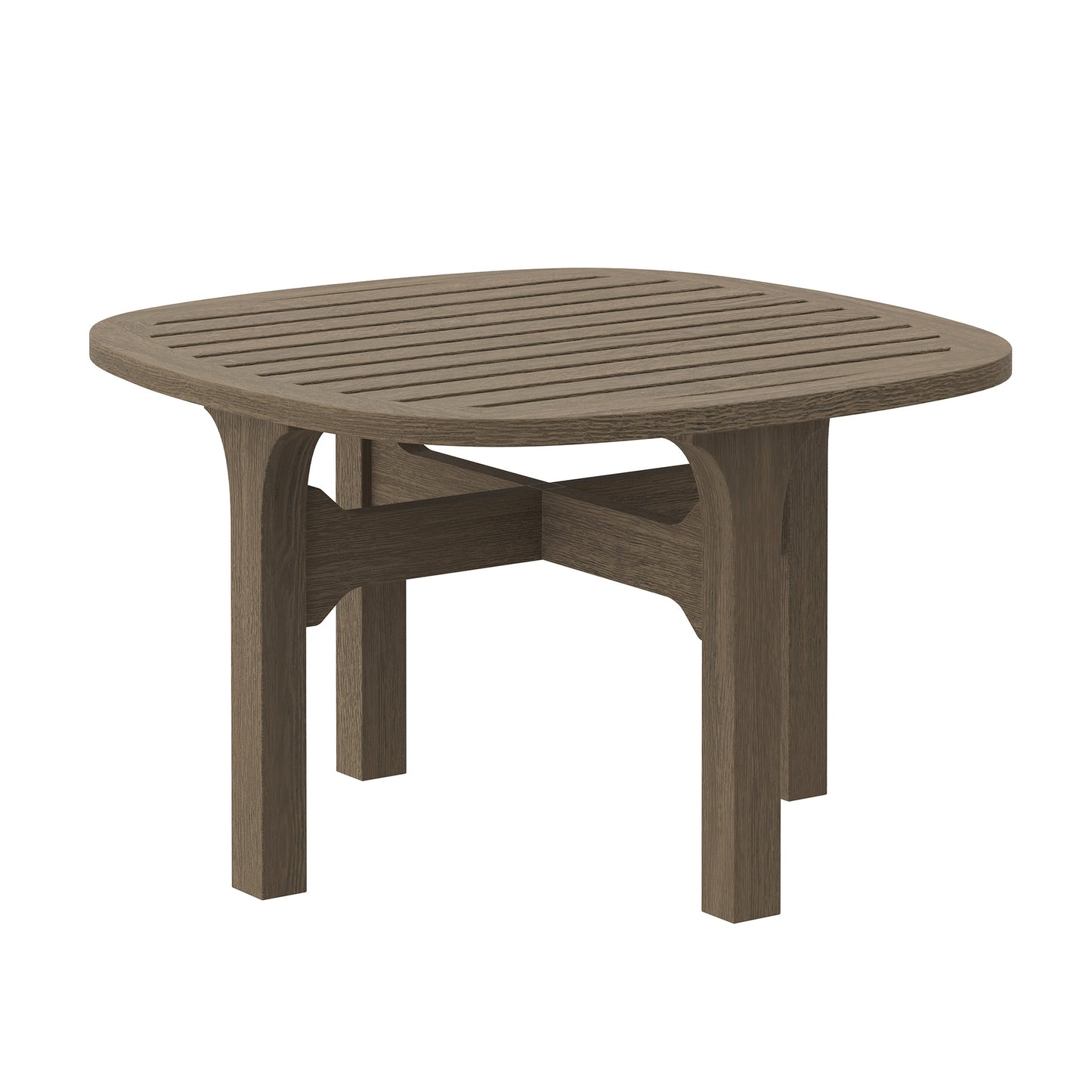Saratoga Square Outdoor Patio Teak Wood Side Table by Modway | Outdoor Patio Daybed | Modishstore - 2
