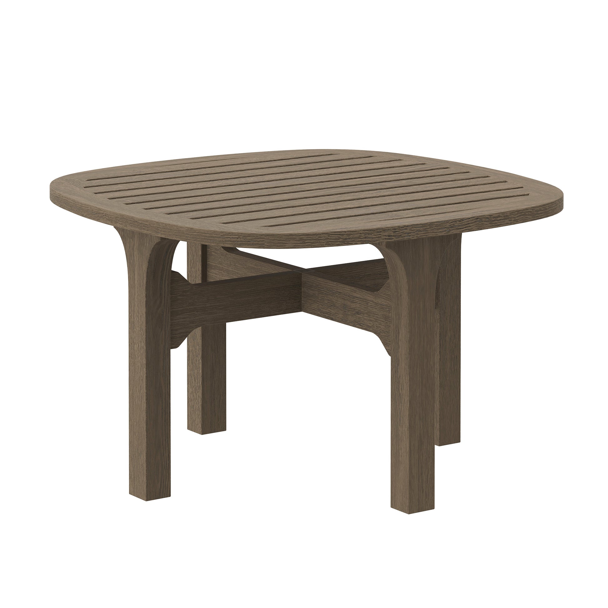 Saratoga Square Outdoor Patio Teak Wood Side Table by Modway | Outdoor Patio Daybed | Modishstore - 2