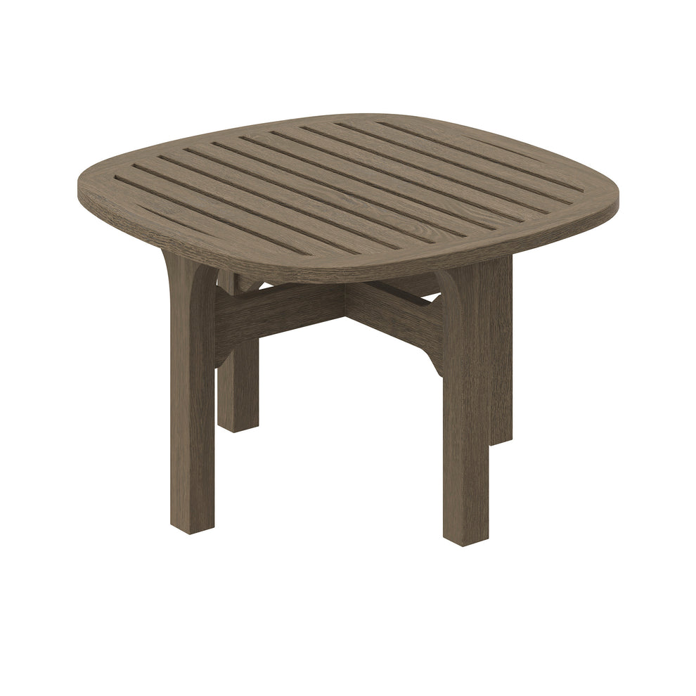 Saratoga Square Outdoor Patio Teak Wood Side Table by Modway | Outdoor Patio Daybed | Modishstore - 4