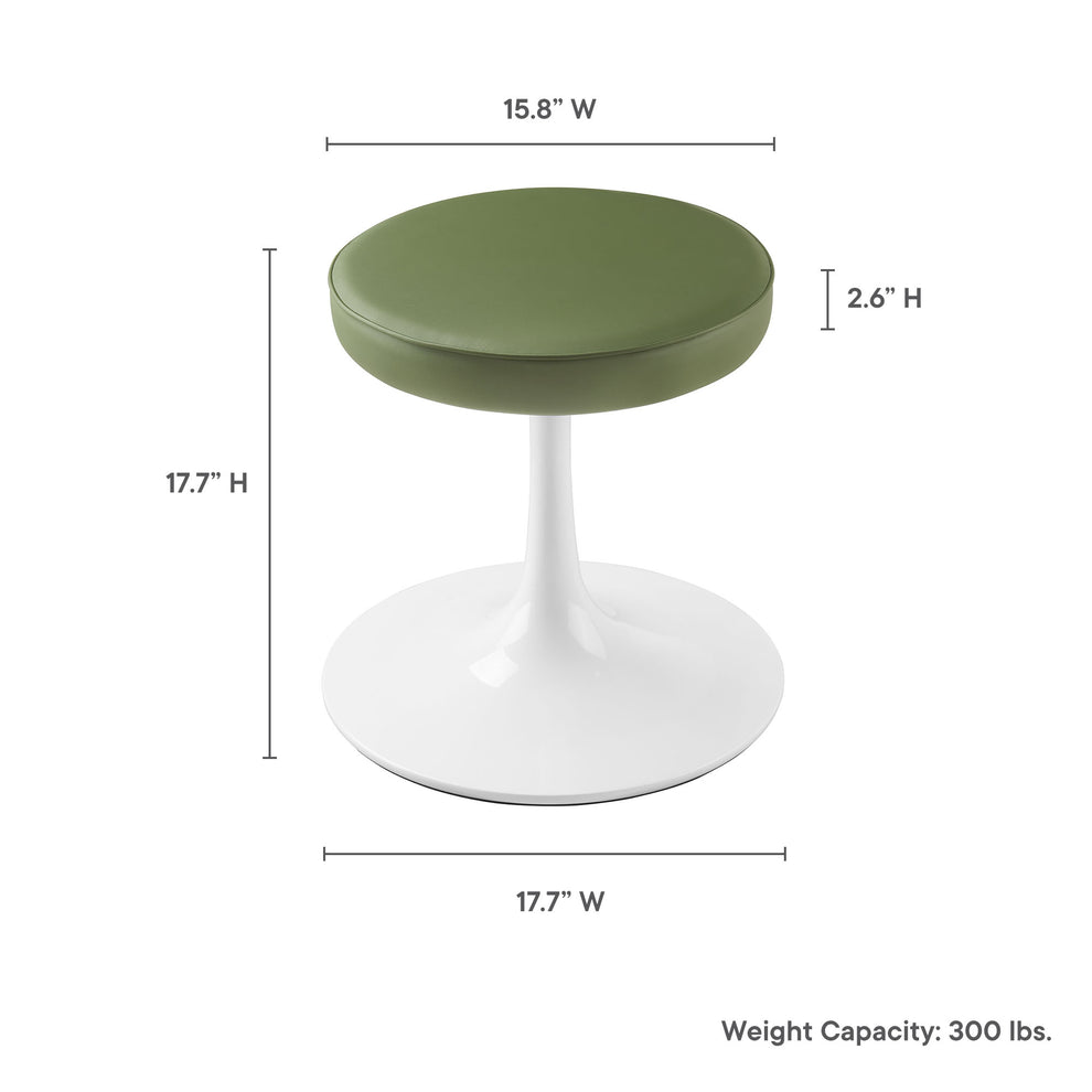 Lippa Vegan Leather Round Stool by Modway | Bar Stools | Modishstore - 7