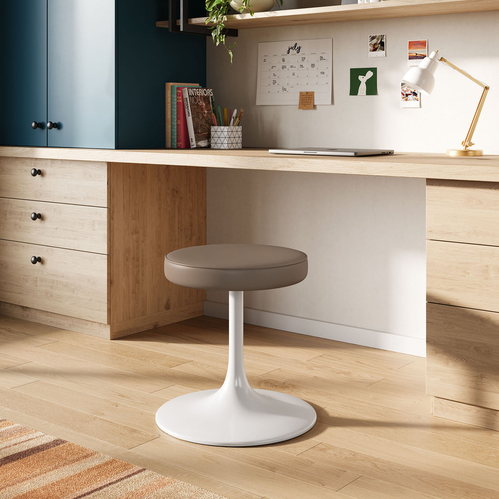 Lippa Vegan Leather Round Stool by Modway | Bar Stools | Modishstore - 12