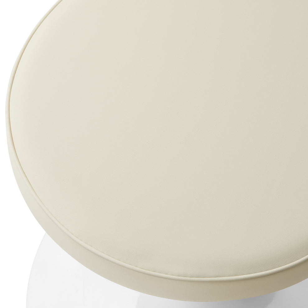 Lippa Vegan Leather Round Stool by Modway | Bar Stools | Modishstore - 17