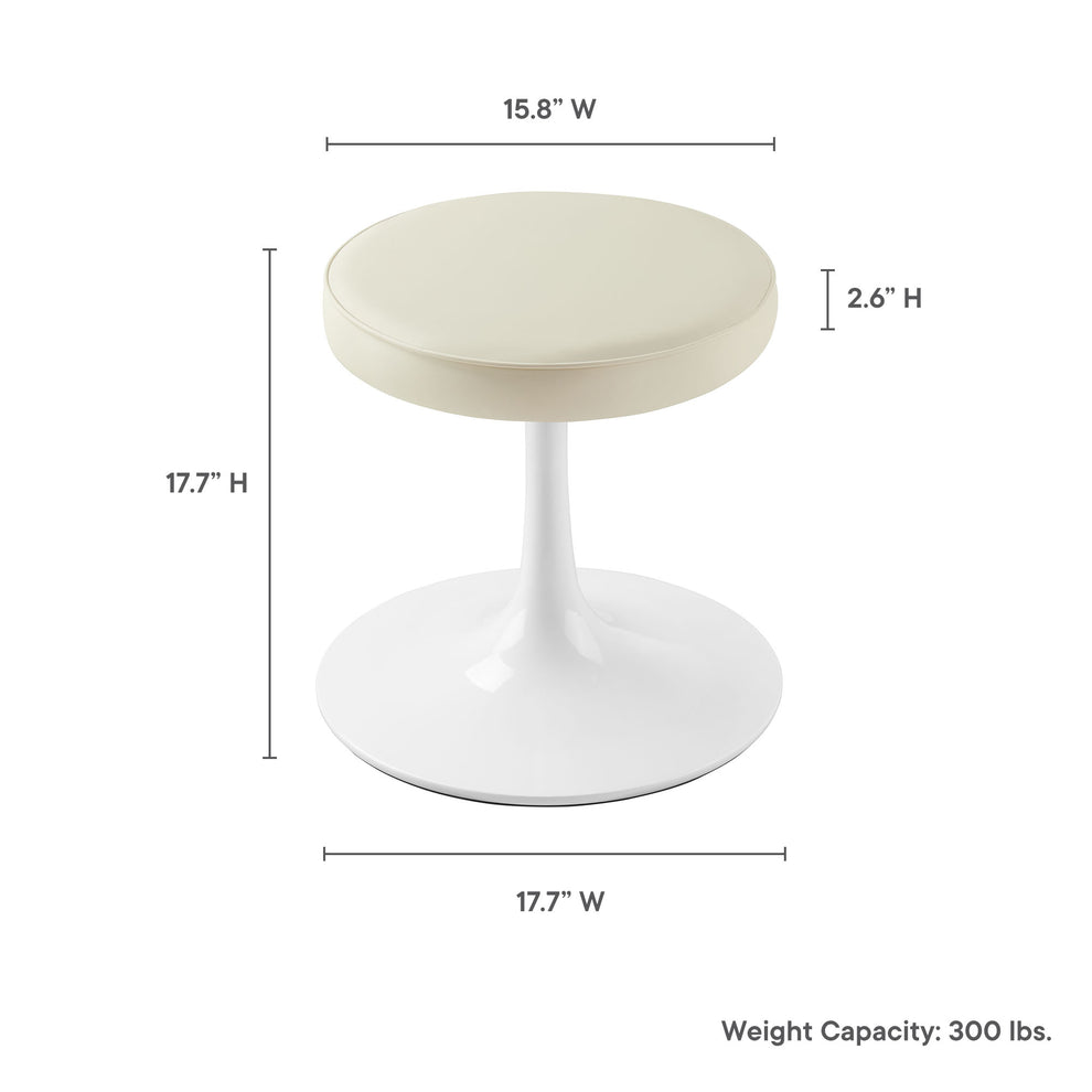 Lippa Vegan Leather Round Stool by Modway | Bar Stools | Modishstore - 21