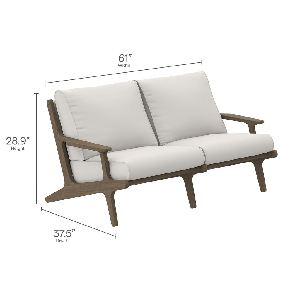 Saratoga 5-Piece Outdoor Patio Teak Wood Furniture Set by Modway | Outdoor Patio Daybed | Modishstore - 6
