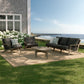 Saratoga 4-Piece Outdoor Patio Teak Wood Furniture Set by Modway