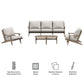 Saratoga 4-Piece Outdoor Patio Teak Wood Furniture Set by Modway