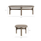 Saratoga 4-Piece Outdoor Patio Teak Wood Furniture Set by Modway