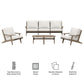 Saratoga 4-Piece Outdoor Patio Teak Wood Furniture Set by Modway