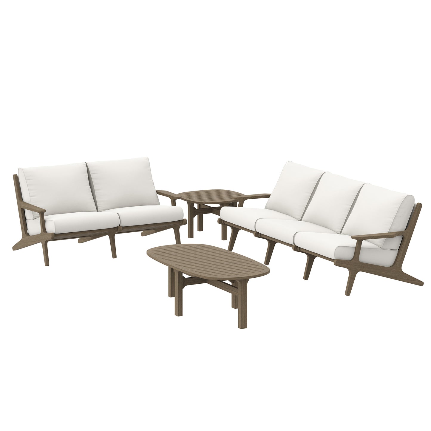 Saratoga 4-Piece Outdoor Patio Teak Wood Furniture Set by Modway | Outdoor Patio Daybed | Modishstore - 2
