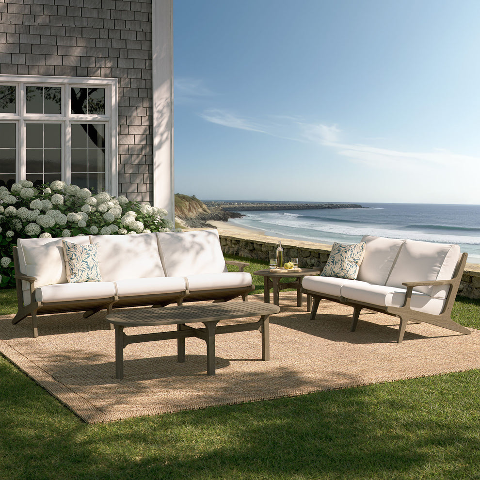 Saratoga 4-Piece Outdoor Patio Teak Wood Furniture Set by Modway | Outdoor Patio Daybed | Modishstore - 4
