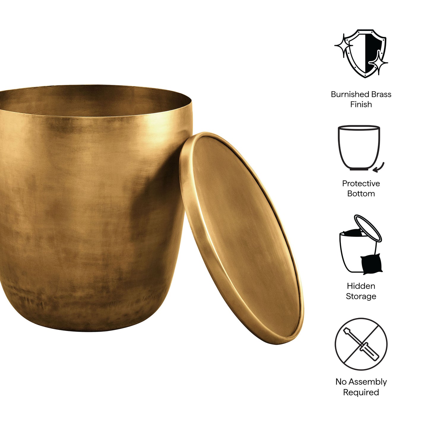 Viora Metal Storage Side Table by Modway | Side Tables | Modishstore - 9