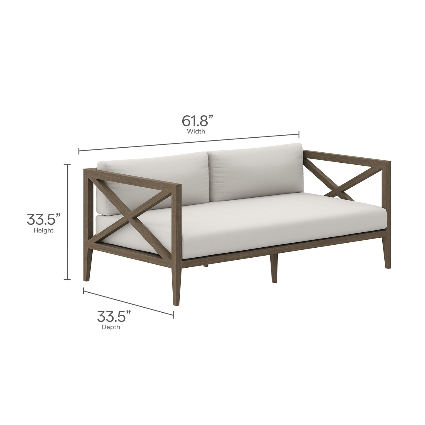 Northlake 5-Piece Outdoor Patio Teak Wood Furniture Set by Modway | Outdoor Patio Daybed | Modishstore - 6