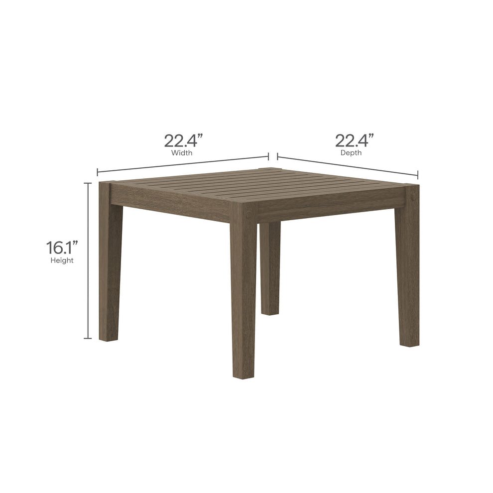 Northlake 3-Piece Outdoor Patio Teak Wood Furniture Set with Armchair and Side Table by Modway | Outdoor Patio Daybed | Modishstore - 7