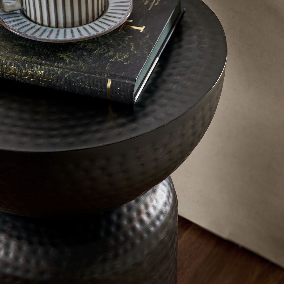 Mella Metal Hammered Side Table by Modway | Side Tables | Modishstore - 5