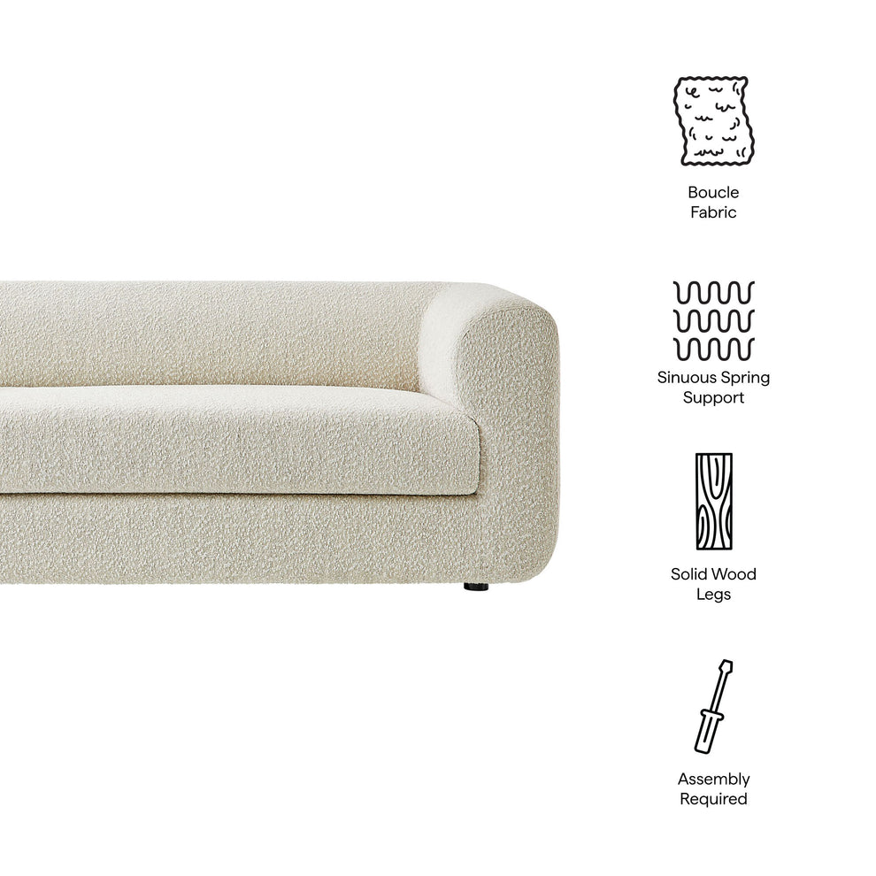Leif 89" Boucle Upholstered Sofa by Modway | Sofas | Modishstore - 8