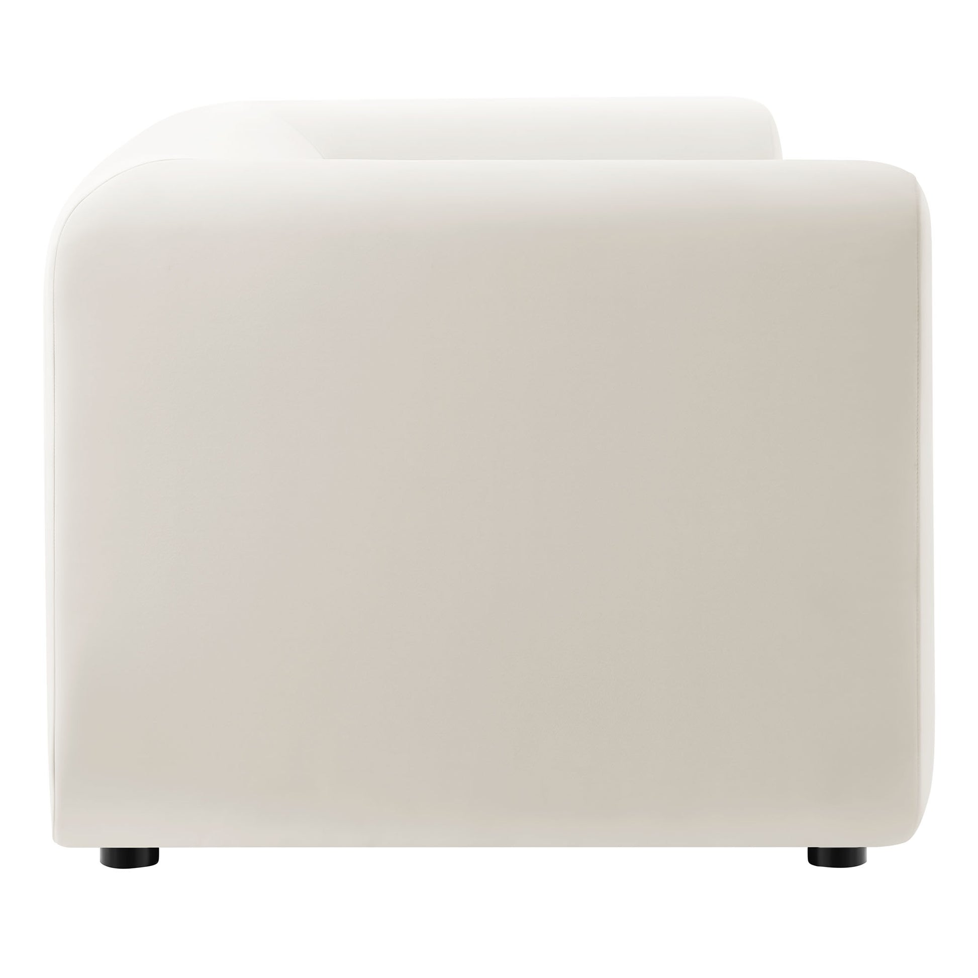 Leif 89" Performance Velvet Upholstered Sofa by Modway | Sofas | Modishstore - 3