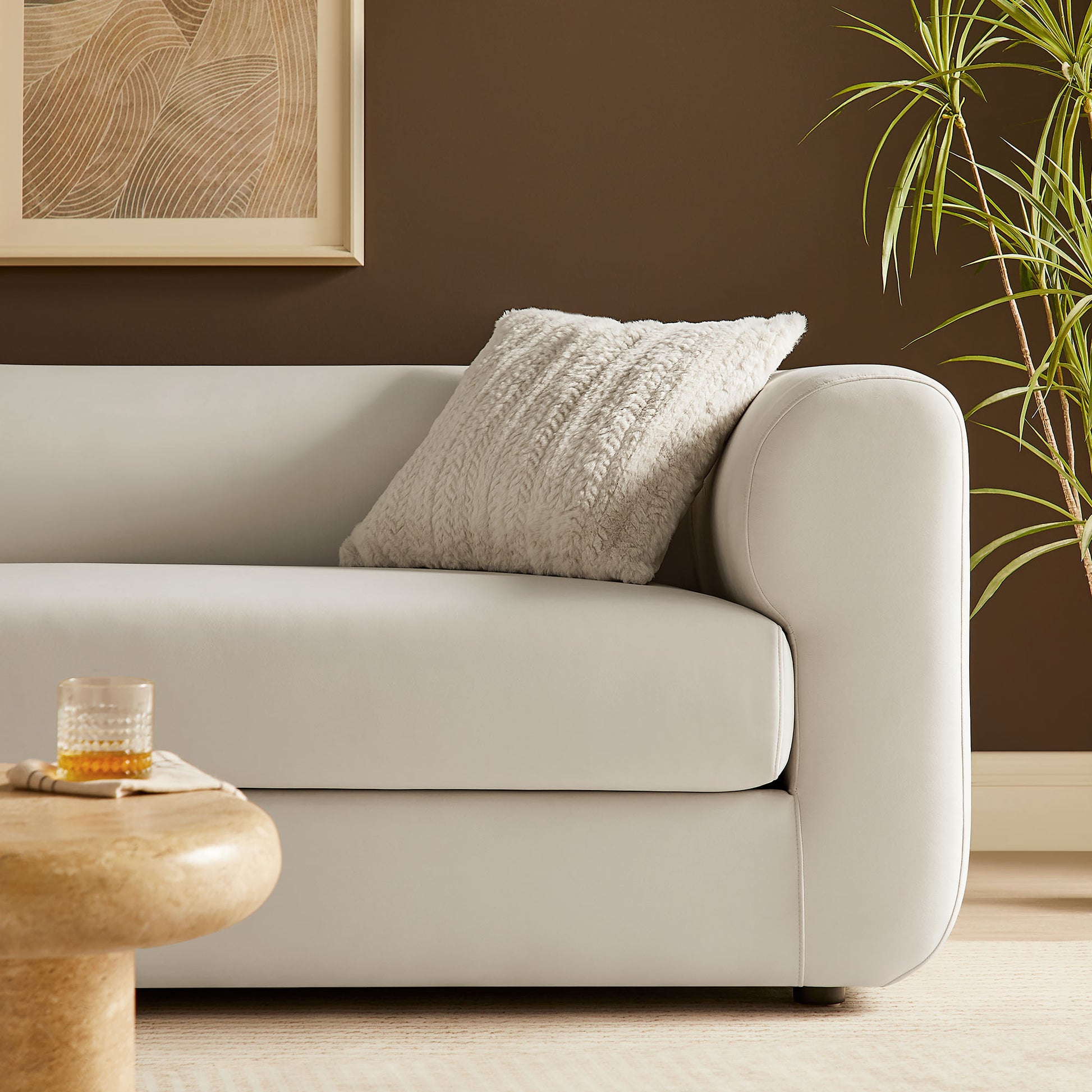 Leif 89" Performance Velvet Upholstered Sofa by Modway | Sofas | Modishstore - 7