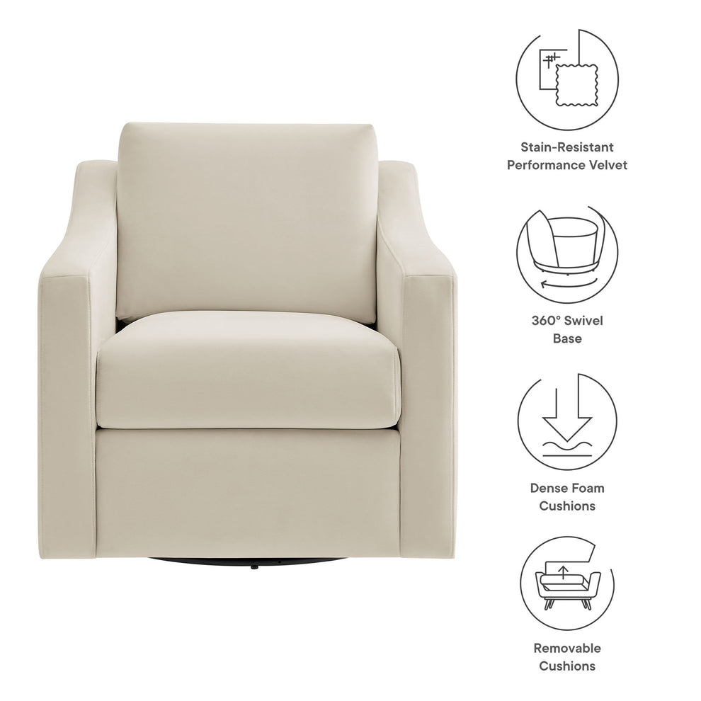 Liora Performance Velvet Armchair by Modway | Armchairs | Modishstore - 8
