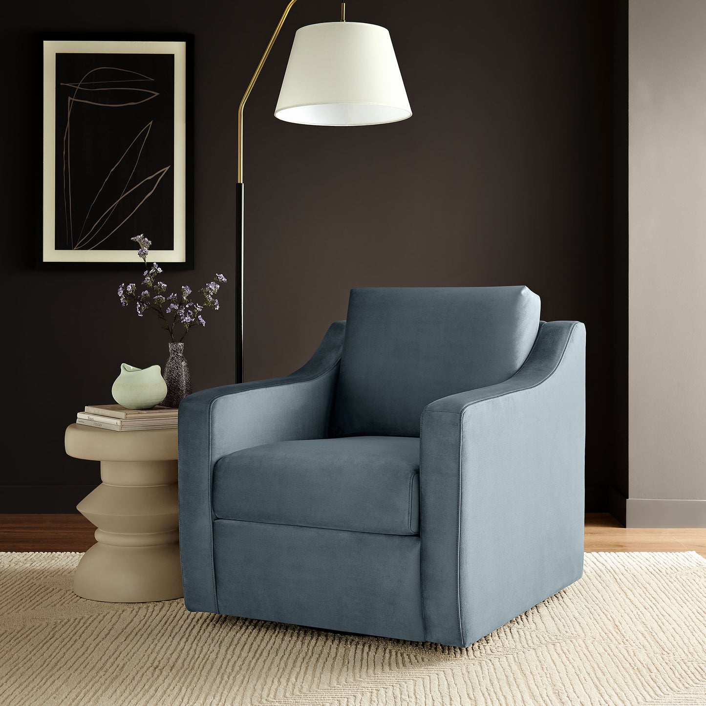 Liora Performance Velvet Armchair by Modway | Armchairs | Modishstore - 16