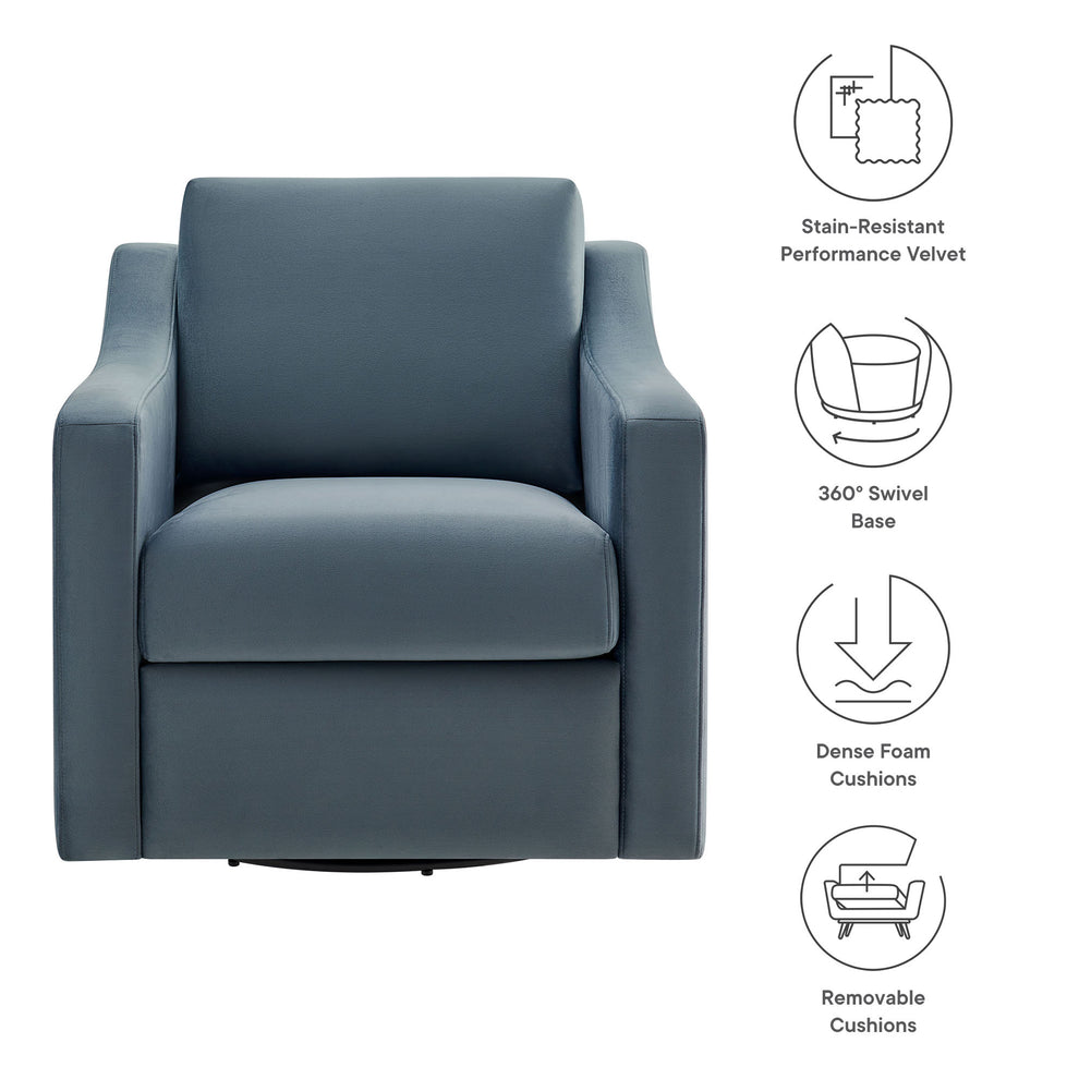 Liora Performance Velvet Armchair by Modway | Armchairs | Modishstore - 17