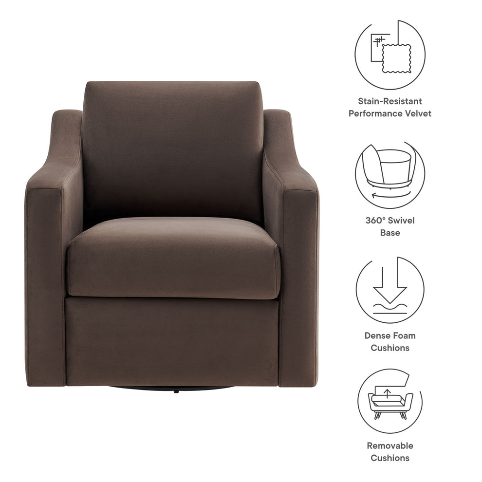 Liora Performance Velvet Armchair by Modway | Armchairs | Modishstore - 26