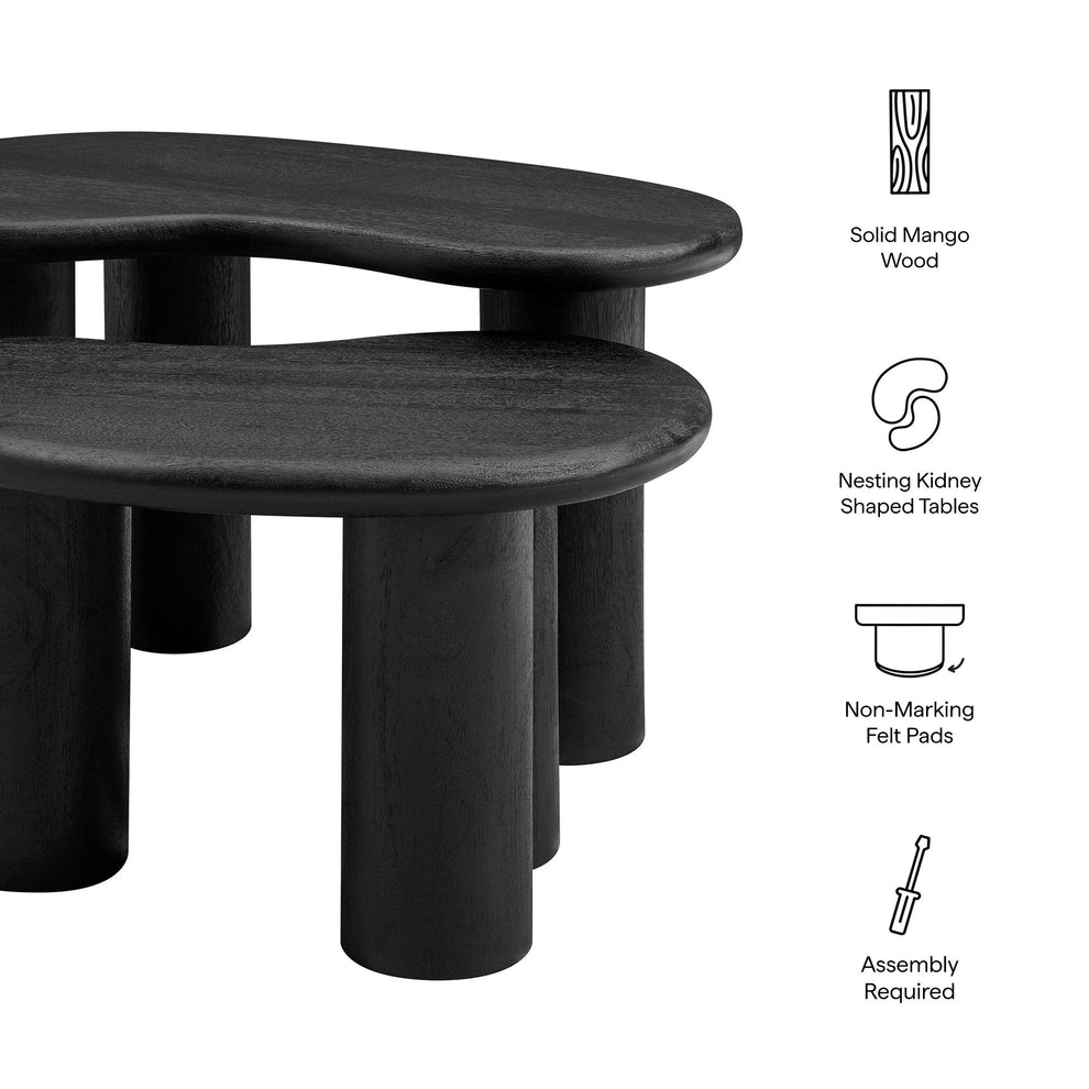 Hackney Mango Wood Nesting Coffee Table Set by Modway | Coffee Tables | Modishstore - 9