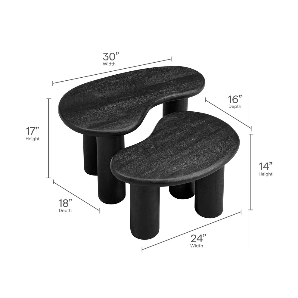 Hackney Mango Wood Nesting Coffee Table Set by Modway | Coffee Tables | Modishstore - 10