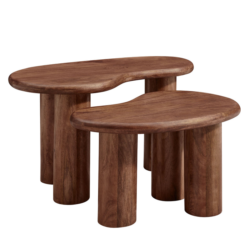 Hackney Mango Wood Nesting Coffee Table Set by Modway | Coffee Tables | Modishstore - 11