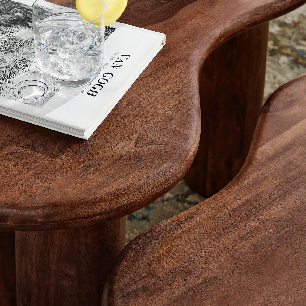Hackney Mango Wood Nesting Coffee Table Set by Modway | Coffee Tables | Modishstore - 17