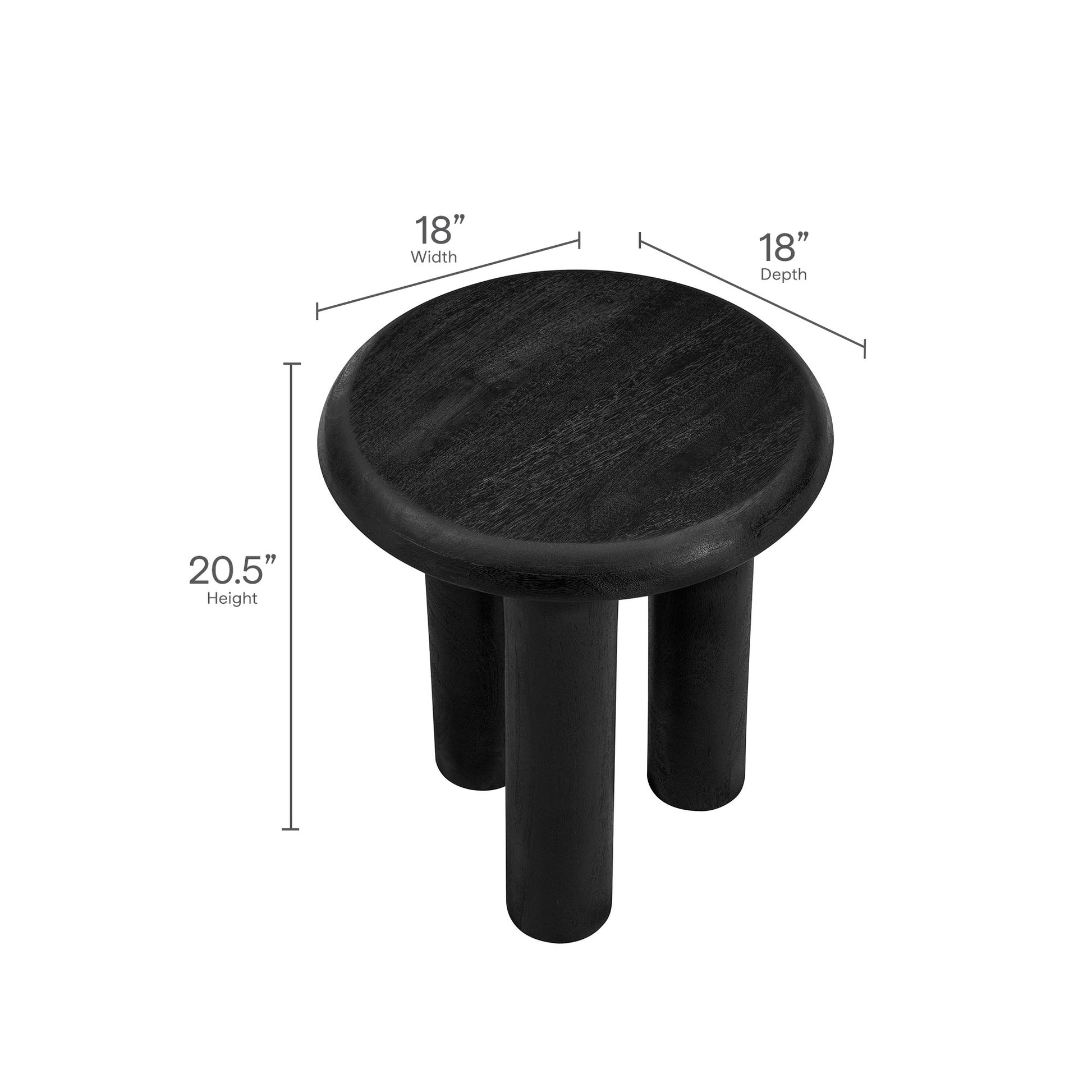 Mavina Mango Wood Side Table by Modway | Side Tables | Modishstore - 7