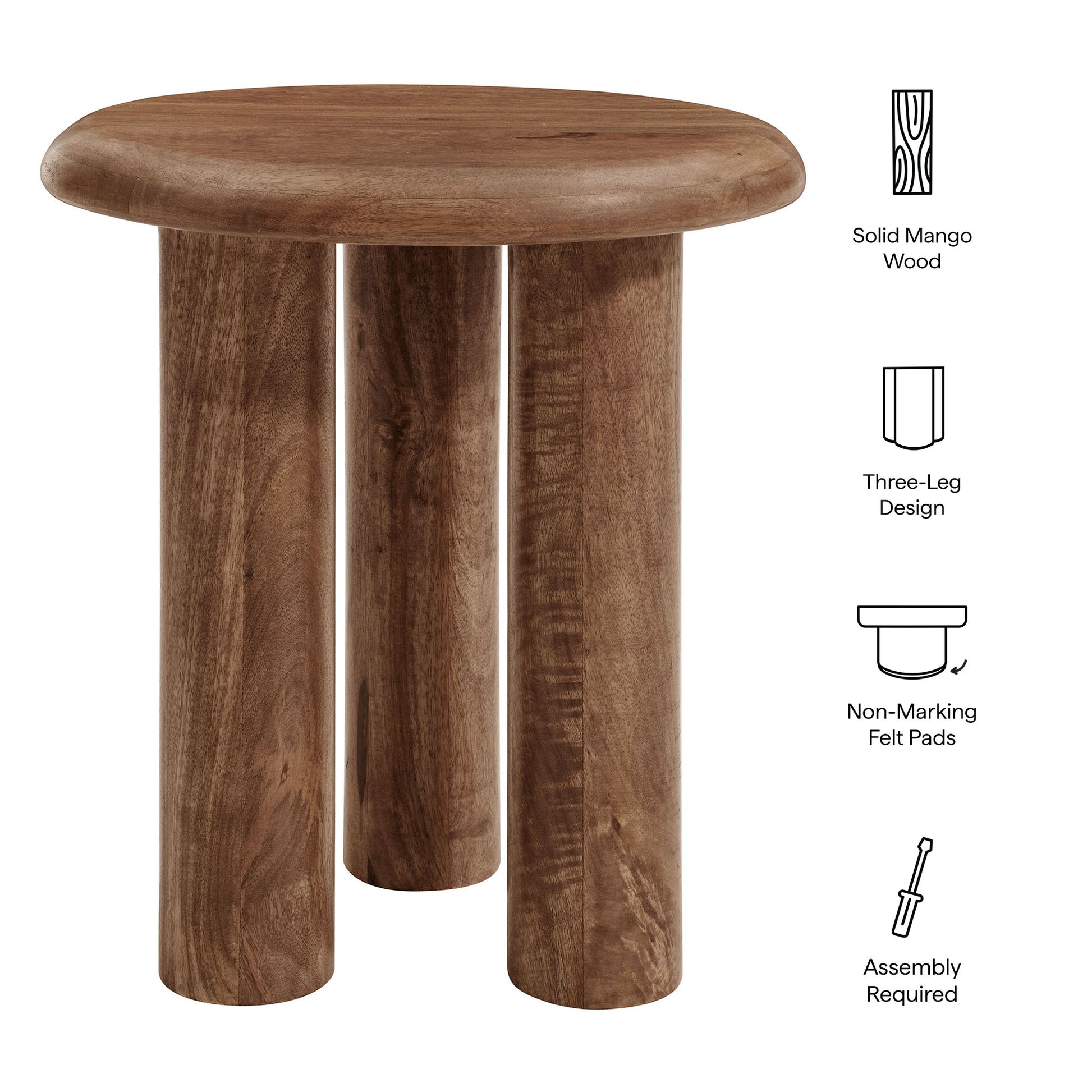 Mavina Mango Wood Side Table by Modway | Side Tables | Modishstore - 13