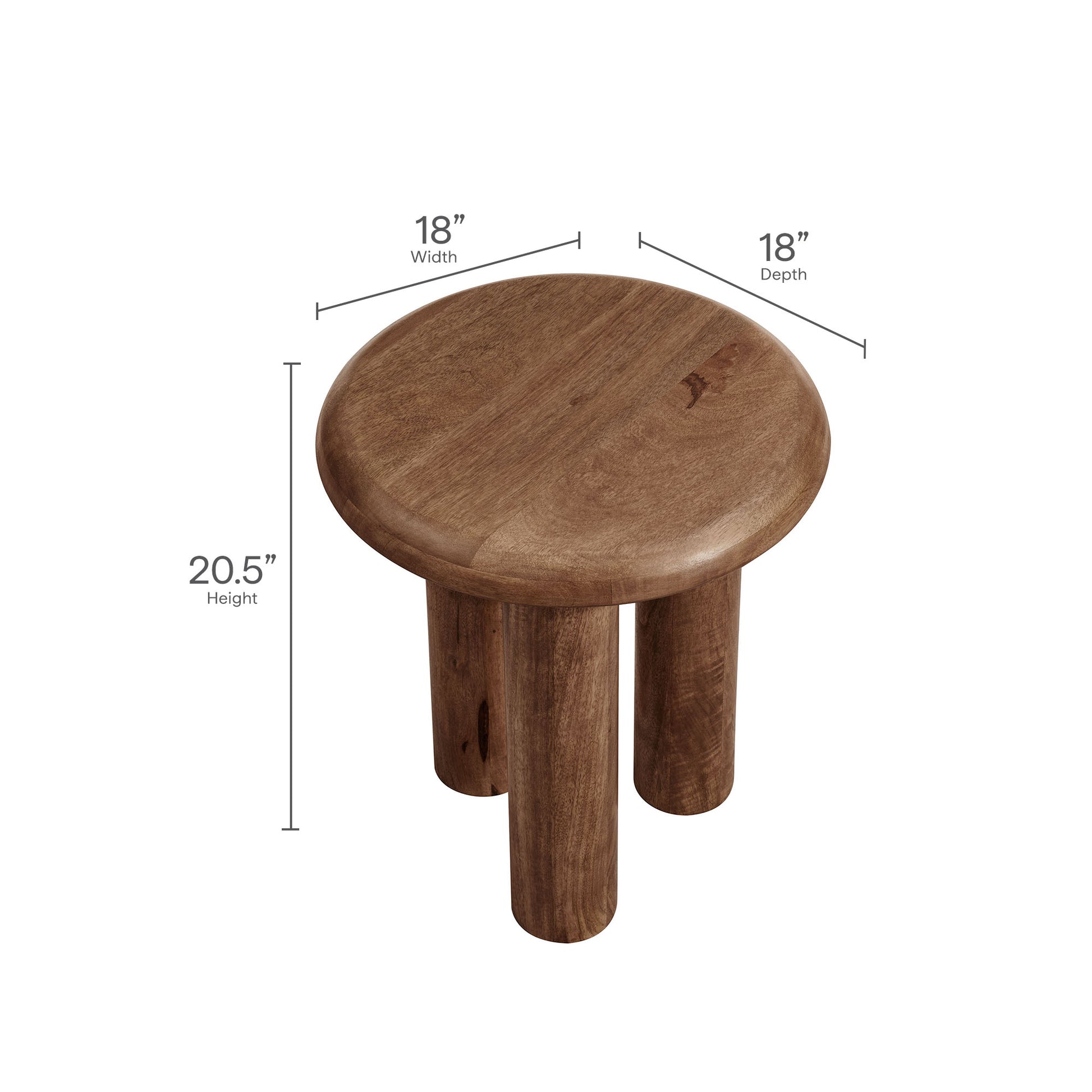 Mavina Mango Wood Side Table by Modway | Side Tables | Modishstore - 14