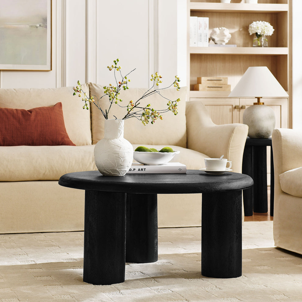 Mavina Round Mango Wood Coffee Table by Modway | Coffee Tables | Modishstore - 1