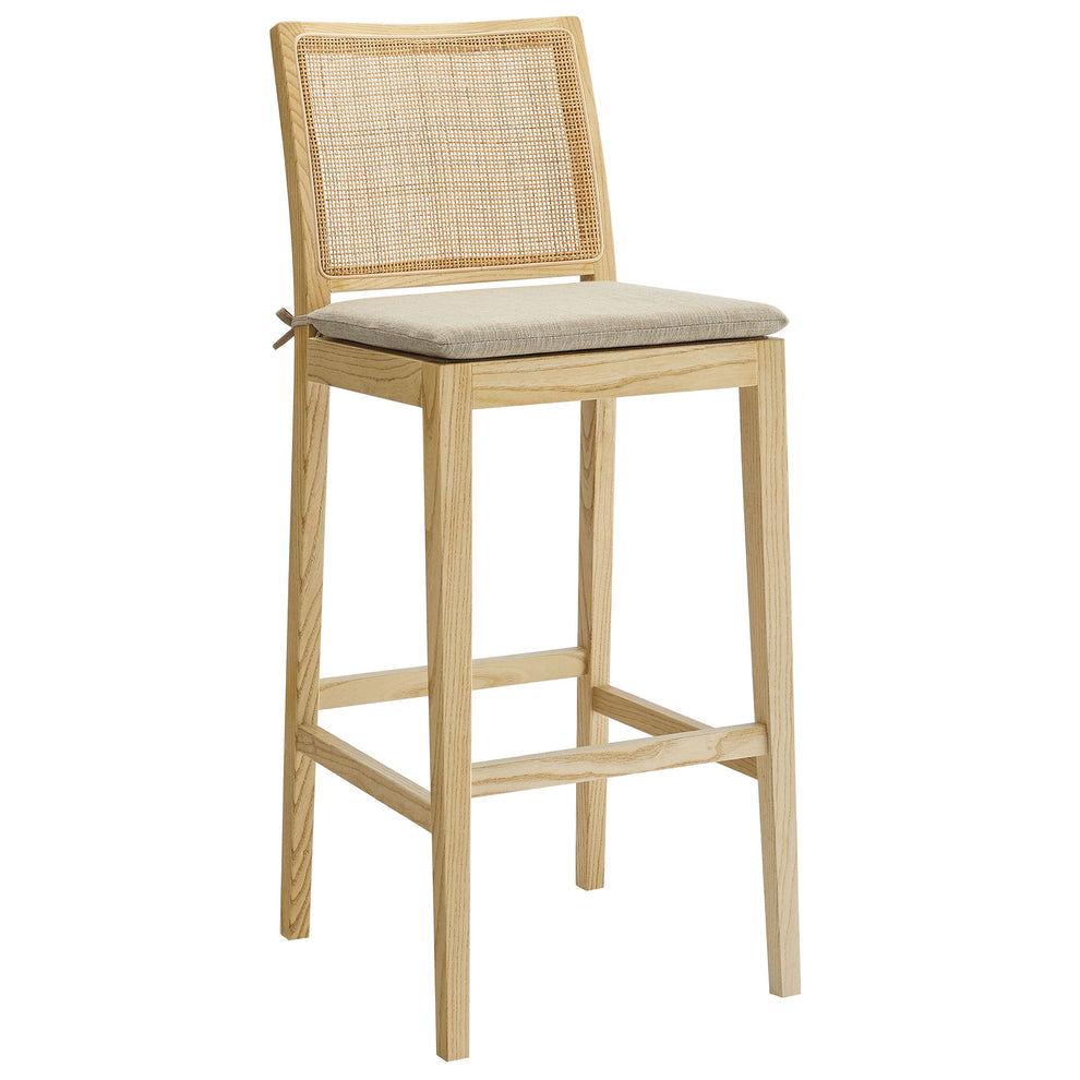 Ovard Wood and Rattan Bar Stool by Modway | Bar Stools | Modishstore - 2