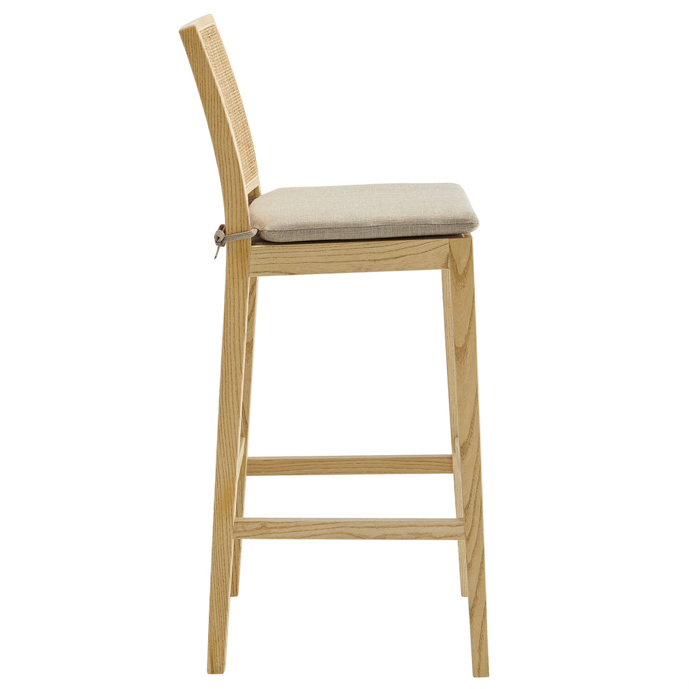 Ovard Wood and Rattan Bar Stool by Modway | Bar Stools | Modishstore - 3