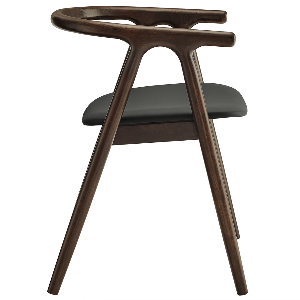 Henry Vegan Leather and Wood Dining Chair by Modway | Dining Chairs | Modishstore - 3