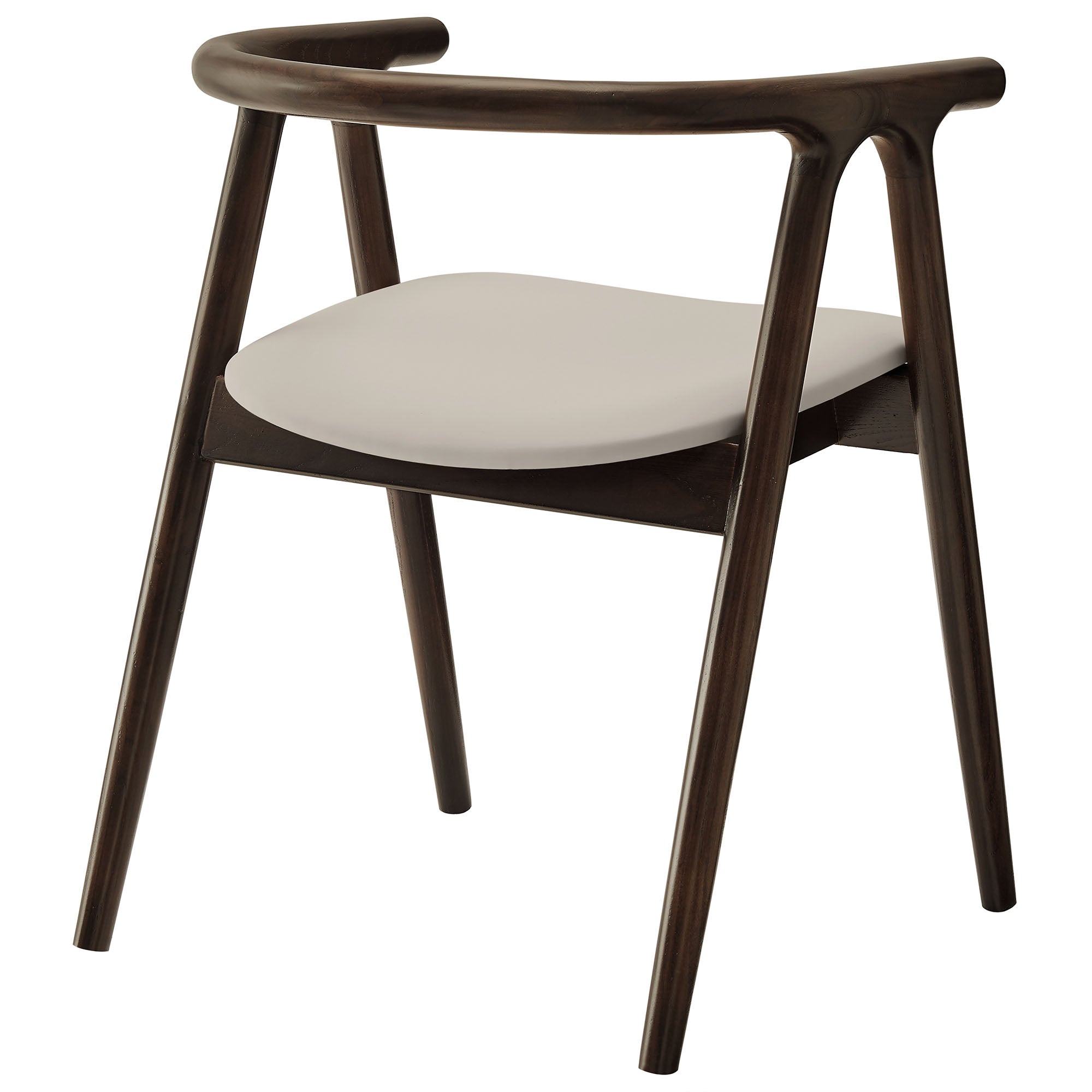 Henry Vegan Leather and Wood Dining Chair - Thumbnail 2