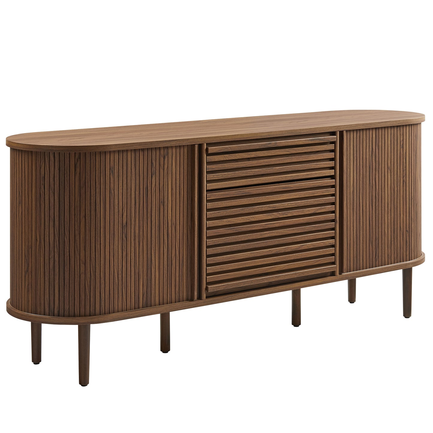 Harlan 67" Fluted Oval Sideboard Cabinet by Modway | Sideboards | Modishstore - 2