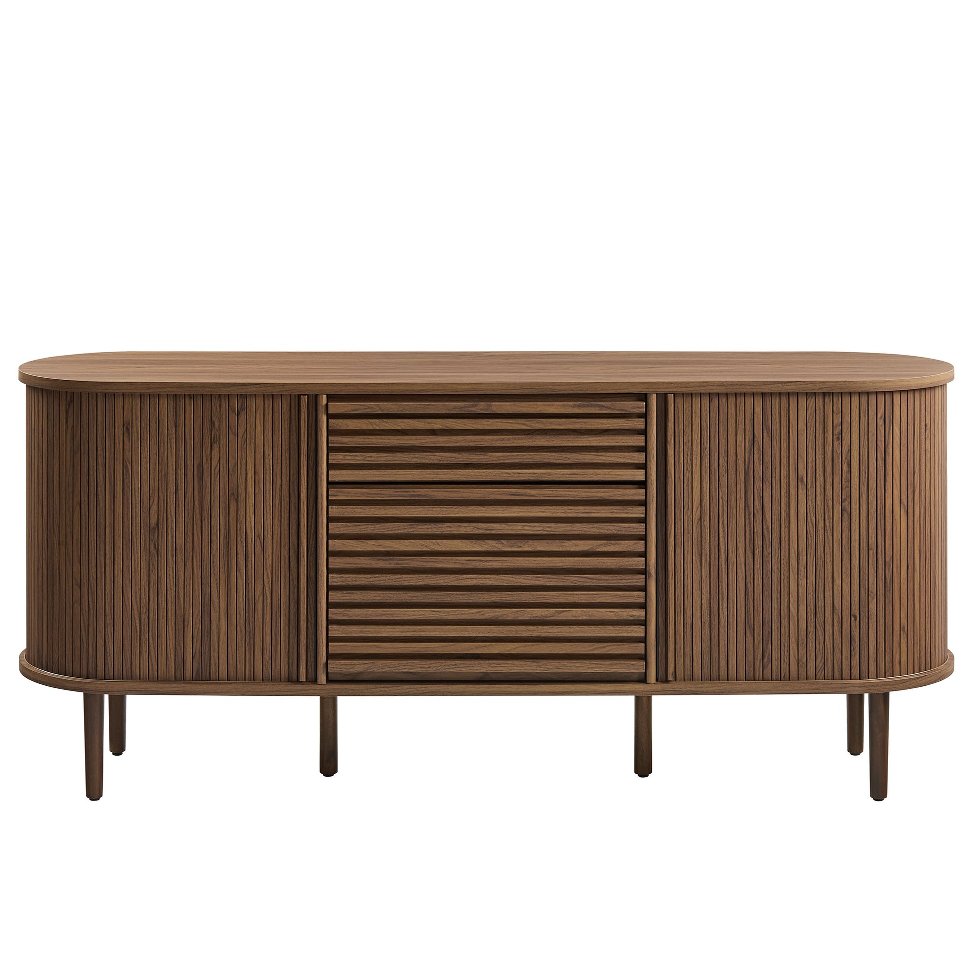 Harlan 67" Fluted Oval Sideboard Cabinet by Modway | Sideboards | Modishstore - 4