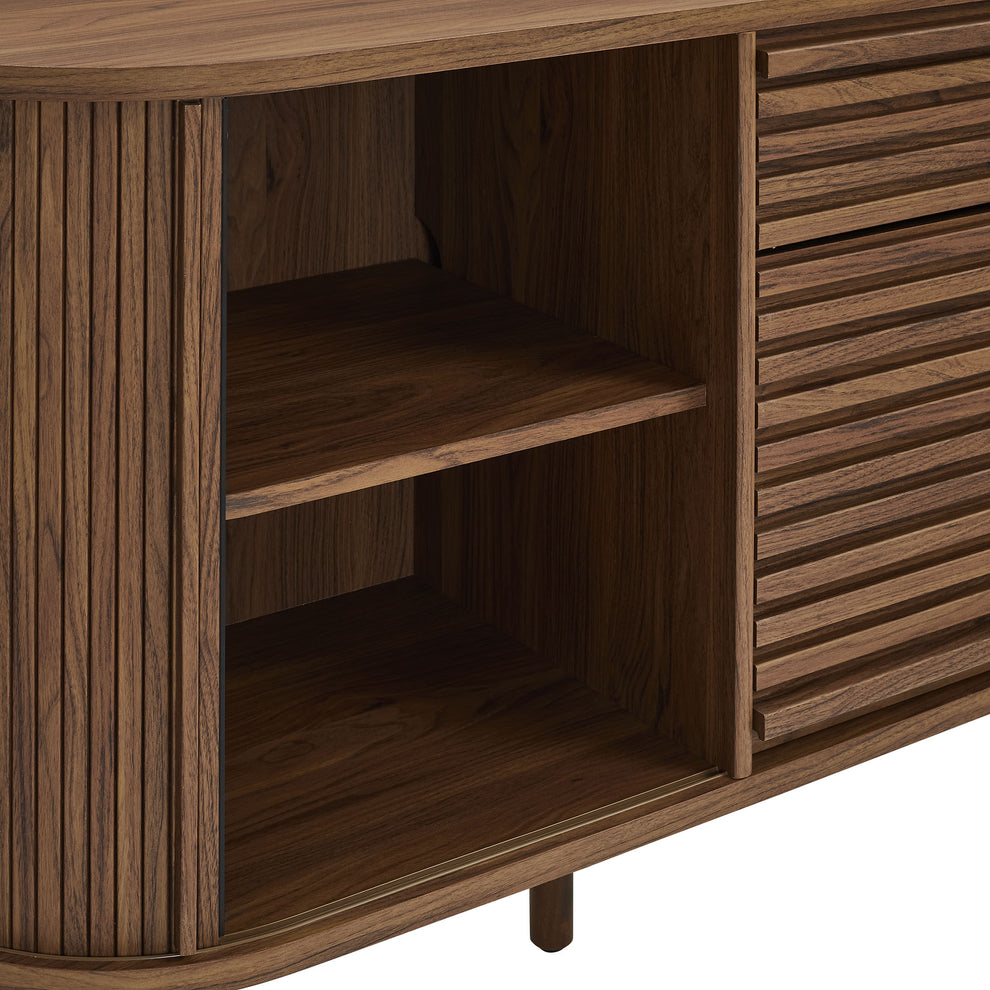 Harlan 67" Fluted Oval Sideboard Cabinet by Modway | Sideboards | Modishstore - 7