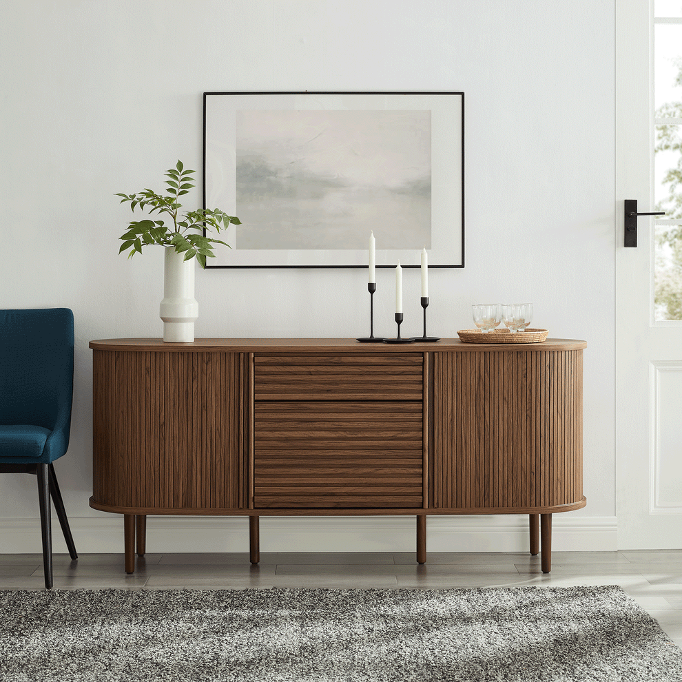 Harlan 67" Fluted Oval Sideboard Cabinet by Modway | Sideboards | Modishstore - 8