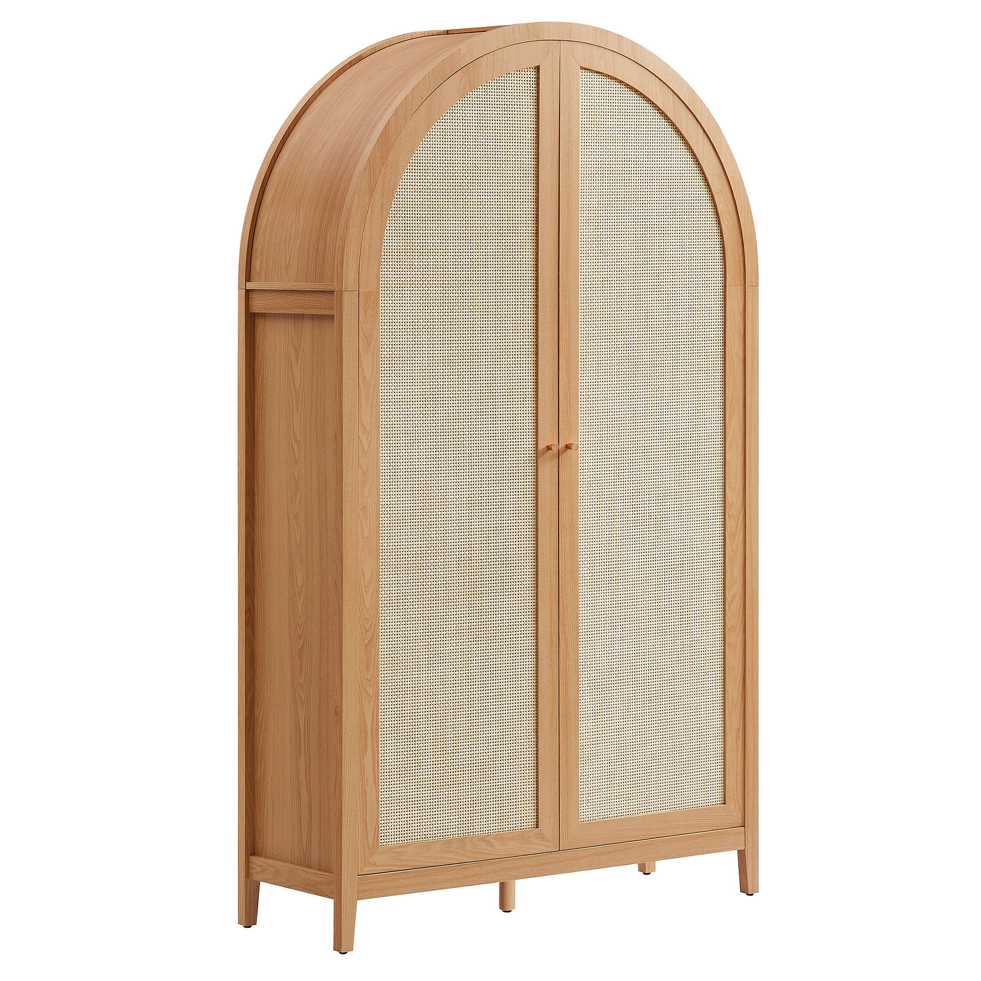 Calista 79" Tall Wide Rattan Arched Storage Cabinet by Modway | Cabinests | Modishstore - 2