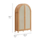 Calista 79" Tall Wide Rattan Arched Storage Cabinet by Modway | Cabinests | Modishstore - 9