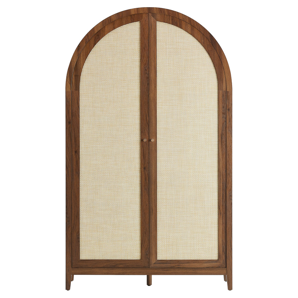 Calista 79" Tall Wide Rattan Arched Storage Cabinet by Modway | Cabinests | Modishstore - 12