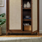 Calista 79" Tall Wide Rattan Arched Storage Cabinet by Modway | Cabinests | Modishstore - 15