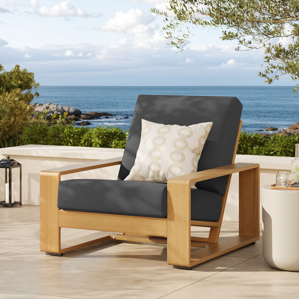 Lirienne Outdoor Patio Aluminum Faux Wood Armchair by Modway | Outdoor Patio Daybed | Modishstore - 1