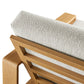 Saratoga 4-Piece Outdoor Patio Teak Wood Furniture Set by Modway