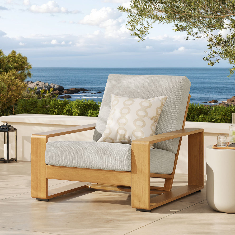 Lirienne Outdoor Patio Aluminum Faux Wood Armchair by Modway | Outdoor Patio Daybed | Modishstore - 16