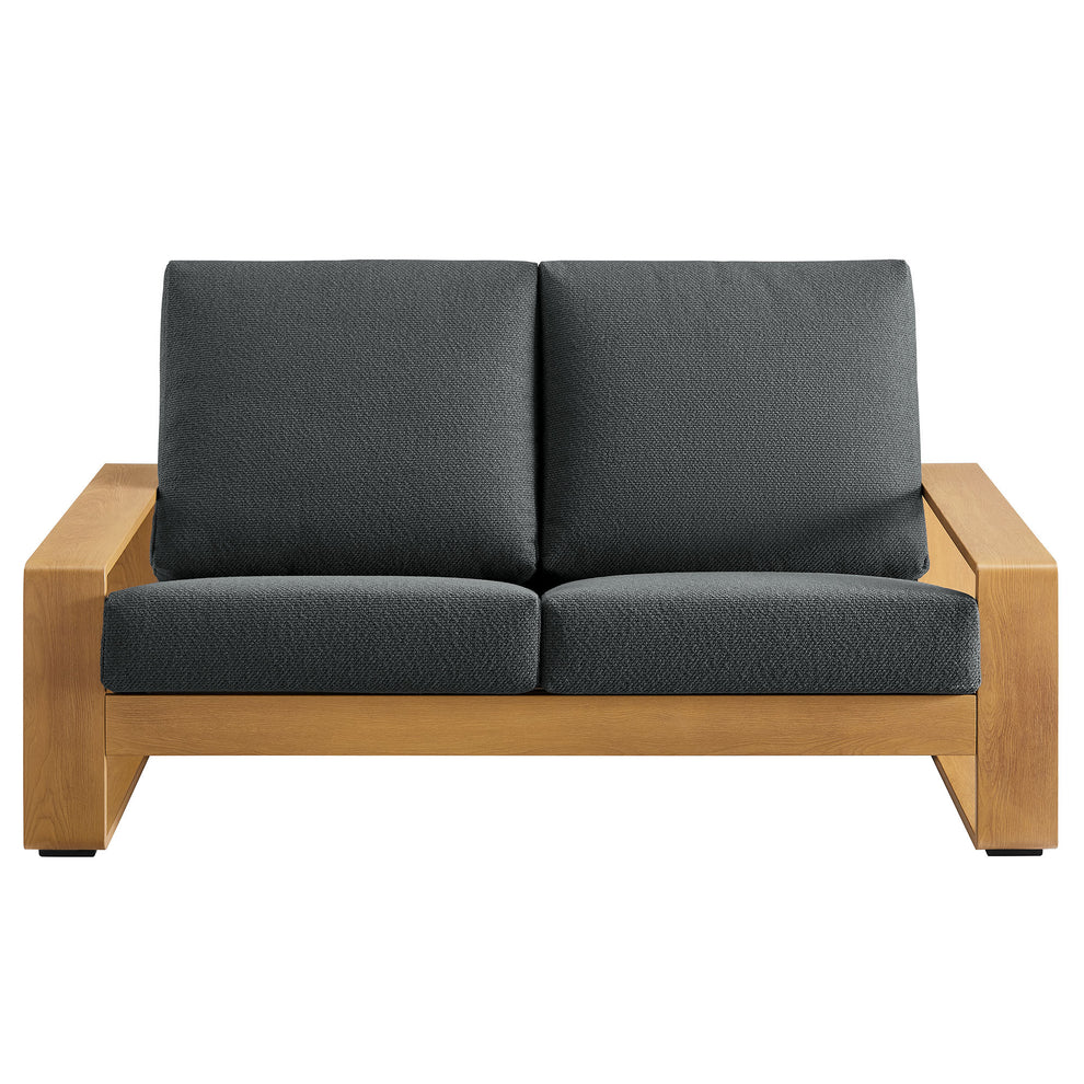 Lirienne Outdoor Patio Aluminum Faux Wood Loveseat by Modway | Loveseats | Modishstore - 5
